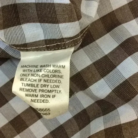 Calibrate Brown & Blue Trim Fit Dress Shirt - Picture 6 of 7